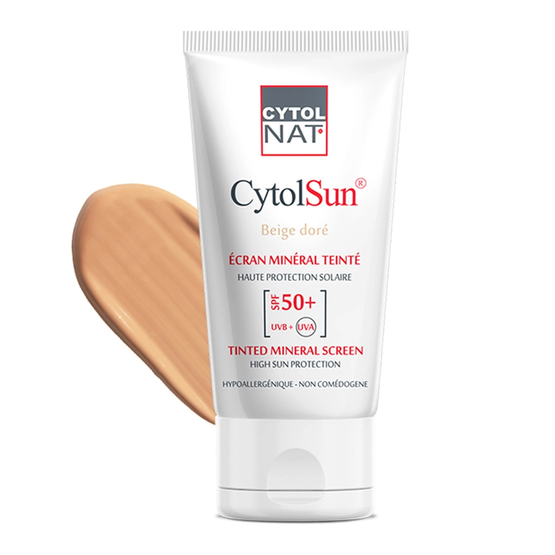 CYTOLNAT CYTOLSUN ECRAN SPF50+ TEINTE BEIGE DORE