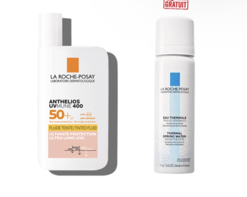 LA ROCHE POSAY ANTHELIOS UVMUNE 400 FLUID TEINTEE SPF50+ 50ML+EAU THERMALE 50ML (OFFERT)