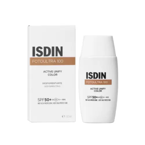 ISDIN PHOTOPROTECTION ECRAN SOLAIRE ACTIVE UNIFY FUSION FLUIDE TEINTEE SPF50+ 50ML
