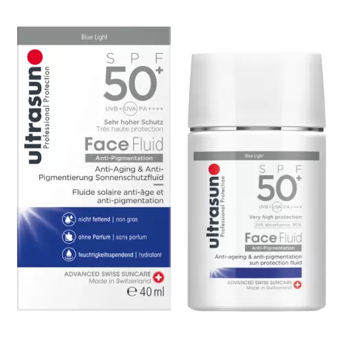 ULTRASUN FACE FLUID ANTI PIGMENTATION BLUE LIGHT SPF50+ 40ML