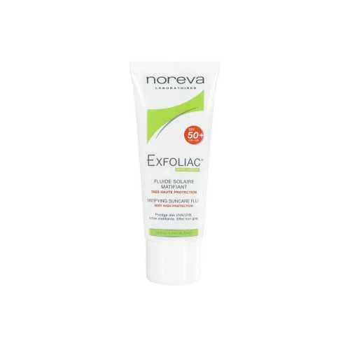 NOREVA EXFOLIAC FLUIDE SOLAIRE MATIFIANT SPF50+ 40ML