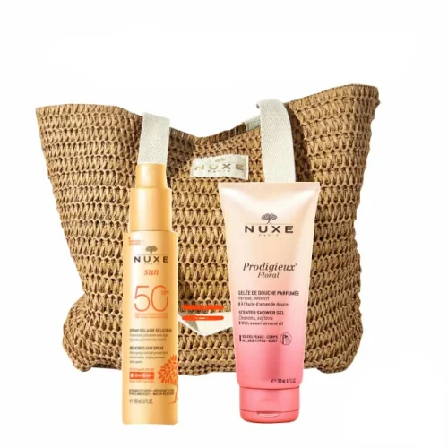 NUXE SUN SAC SPRAY SOLAIRE SPF 50 + PRODIGIEUX FLORAL GELEE DE DOUCHE 200ML (OFFERTE)
