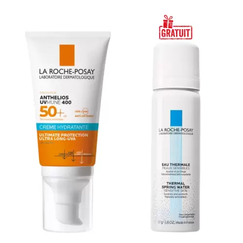 LA ROCHE POSAY ANTHELIOS UVMUNE 400 CREME HYDRATANTE INVISIBLE SPF50+ 50ML+EAU THERMALE 50ML(OFFERT)