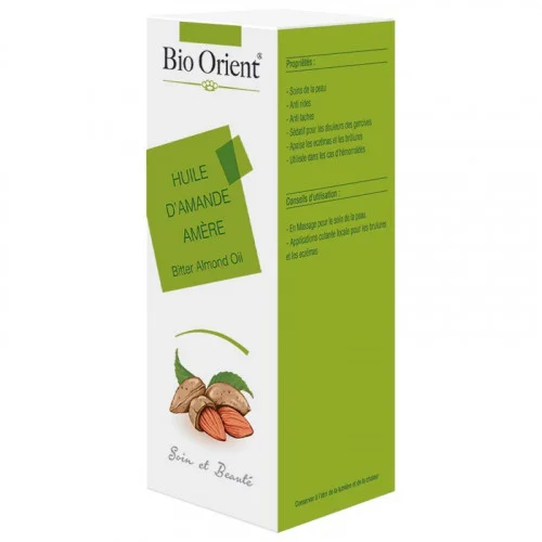 BIO ORIENT HUILE D'AMANDE AMERE 90ML (زيت اللوز المر) BIO ORIENT