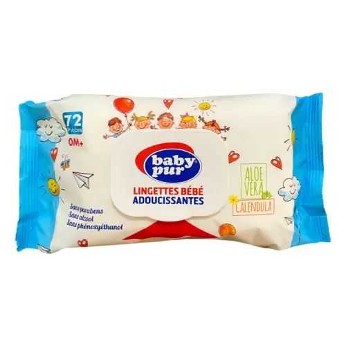 BABY PUR Lingettes 72 Pièces