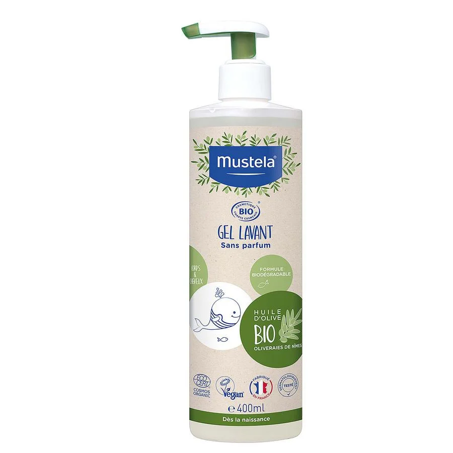 Mustela gel lavant corps et cheveux Bio 400ml
