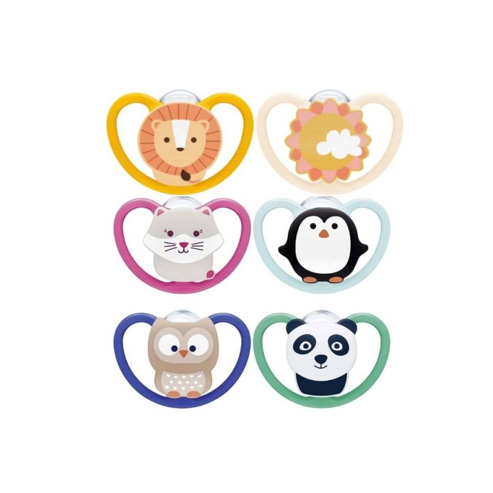 NUK Sucette Space avec Boite 18-36 Mois