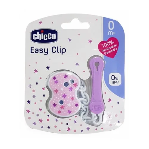 CHICCO Attache Sucette Chaine Rose