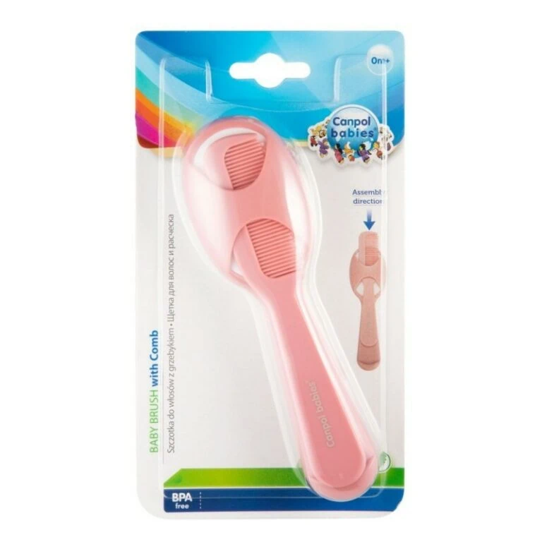 CANPOL BABIES Brosse et Peigne ROSE – 56/160