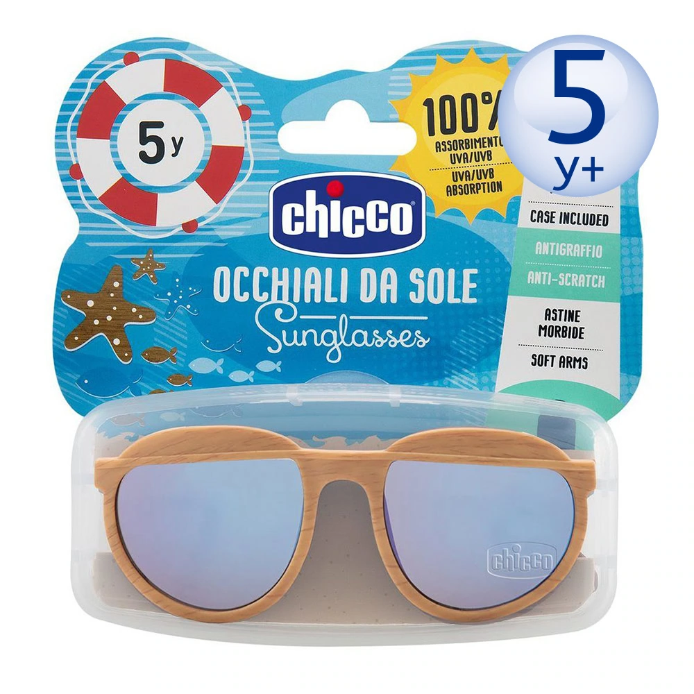 Chicco Lunettes de Soleil Garcon en Bois 5 Ans+
