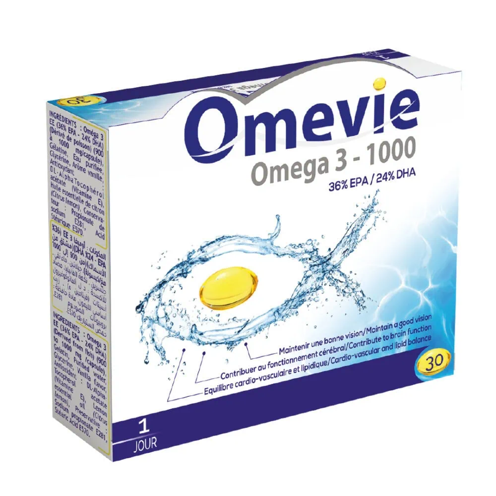 Omevie Omega 3 – 1000 – 30 Capsules