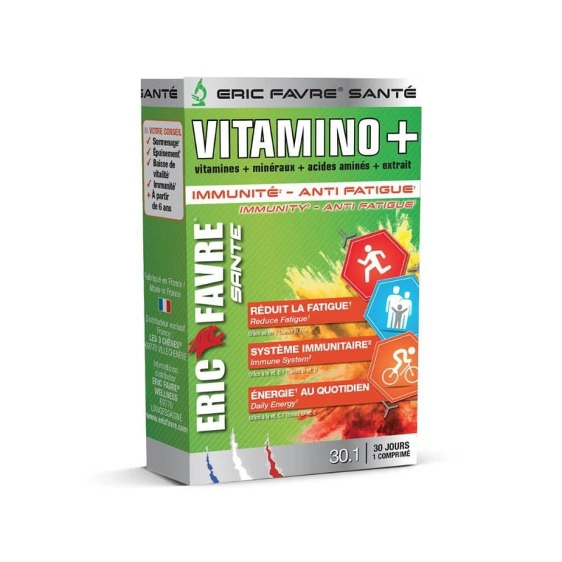 Eric Favre Vitamino+ Immunité, fatigue, Multivitamines et minéraux