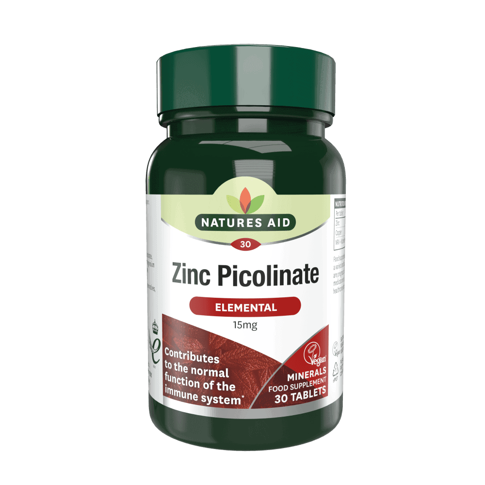 Natures Aid Zinc Picolinate 15mg 30 comprimés