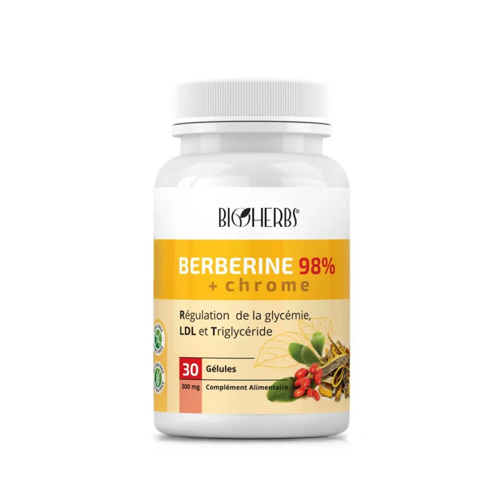 Bioherbs Berberine 98% + Chrome 30 gélules