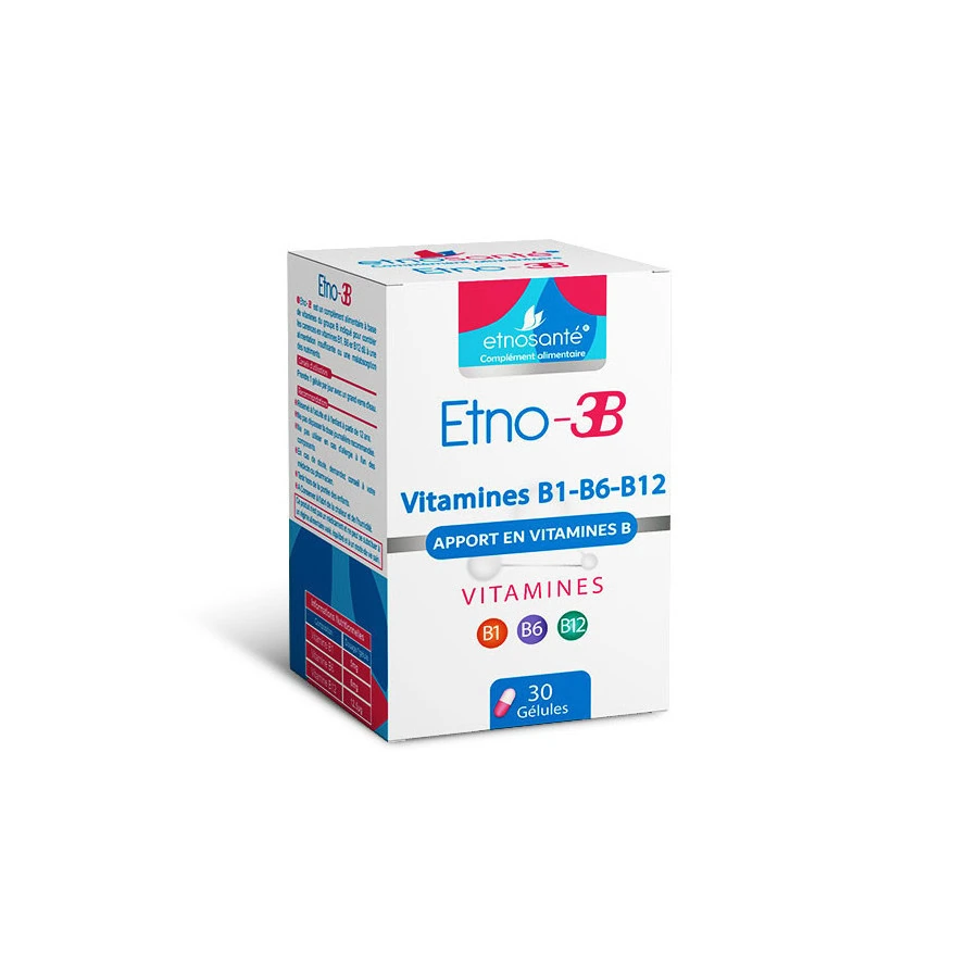 Etnosante Etno-3B Apport en Vitamines B – 30 Gelules