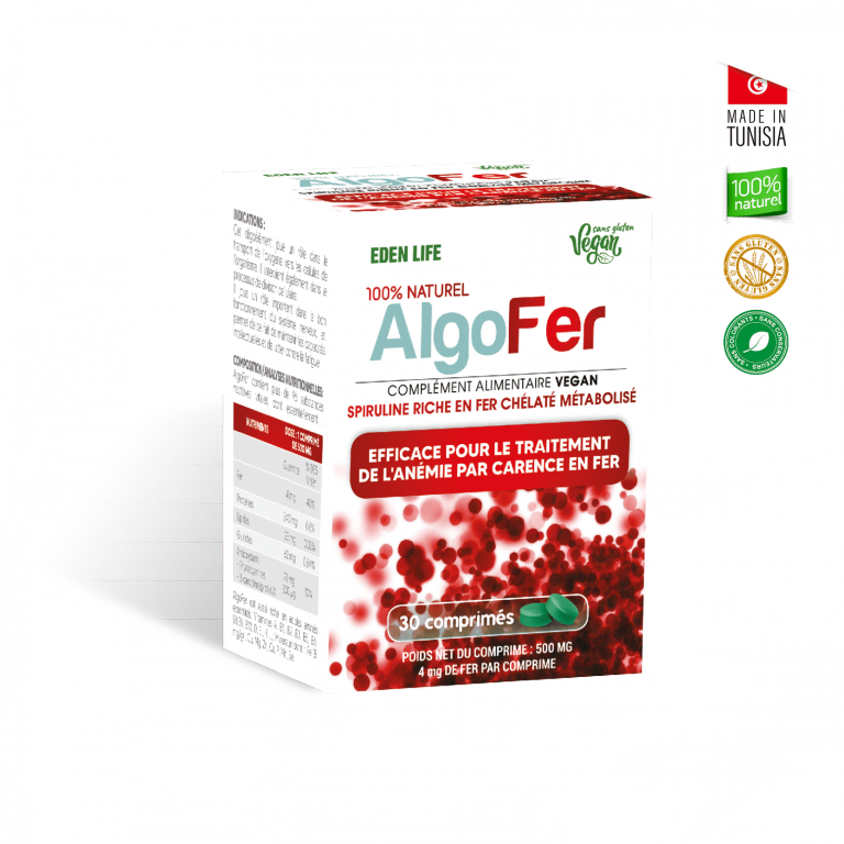 EDEN LIFE AlgoFer 30 Comprimes