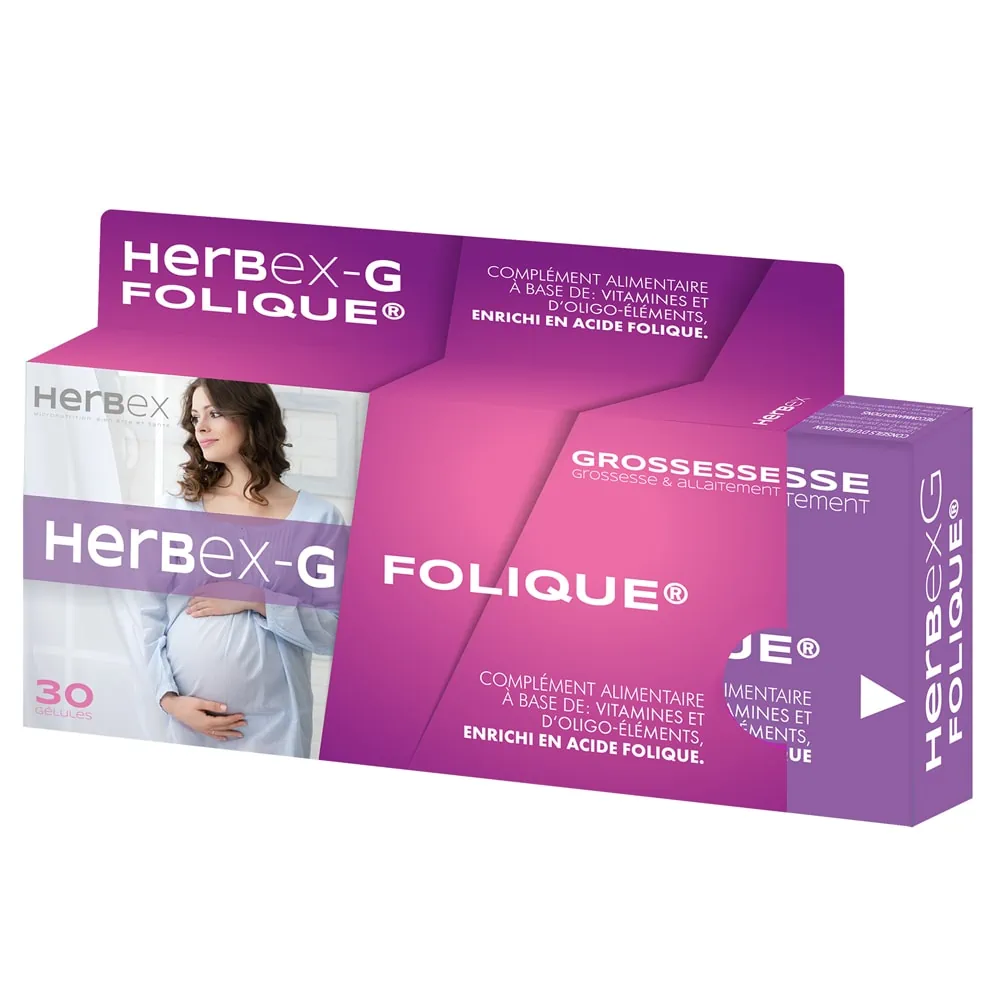 Herbex G Meta Folique 30 Gélules