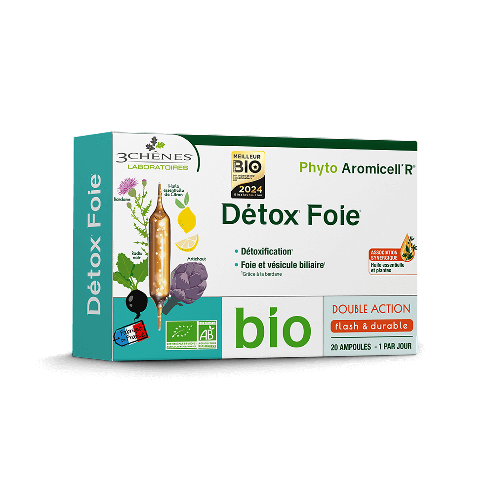 3 Chenes Phyto AromicellR Détox Foie Bio 20 Ampoules
