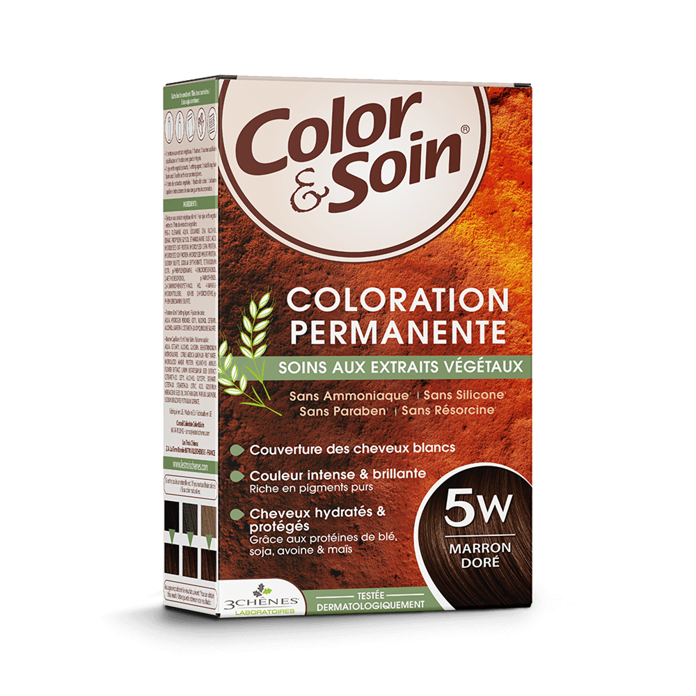 3 Chenes Color et Soin Coloration Marron Doré 5W