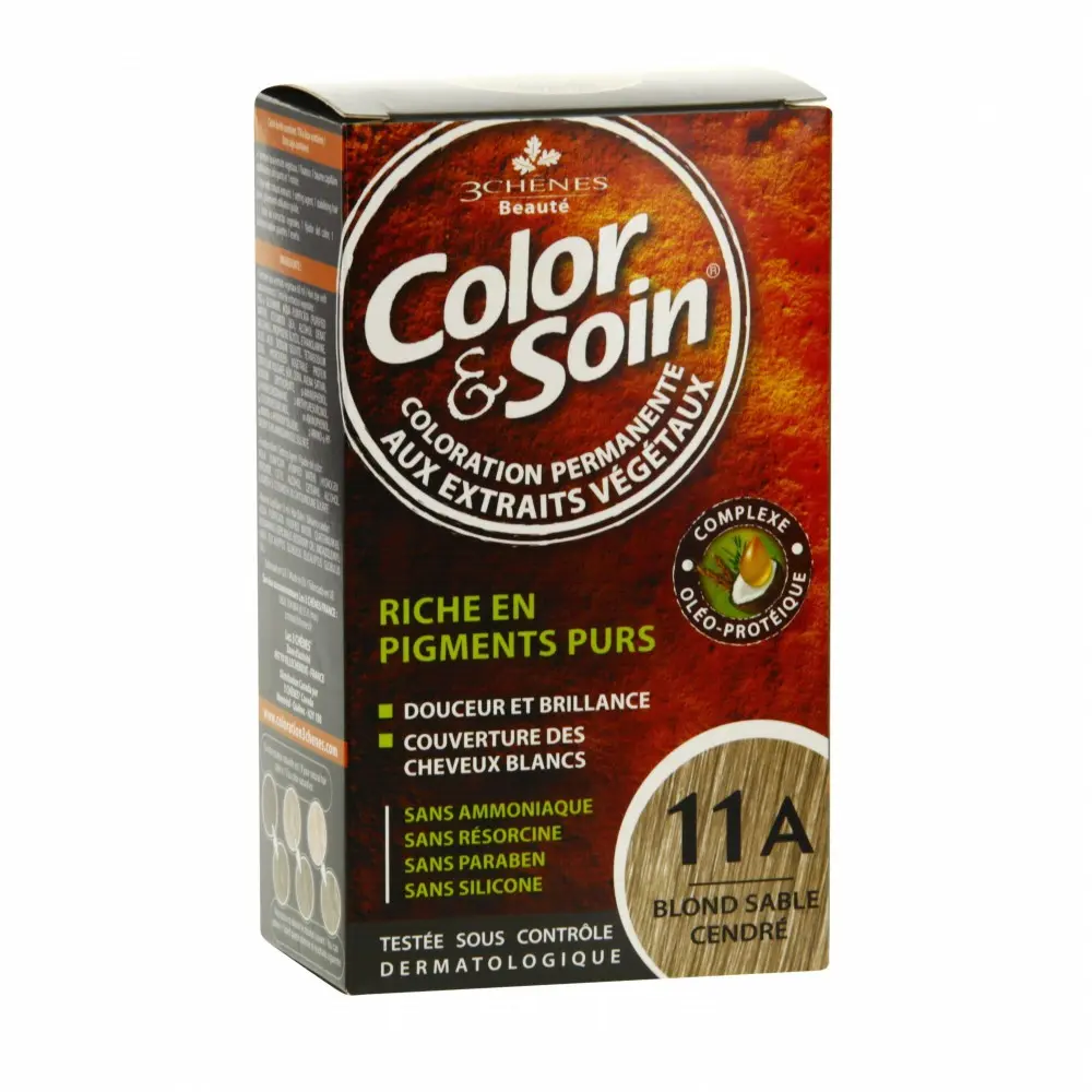 3 Chênes Color et Soin Coloration Permanente Blond Sablé Cendré 11A