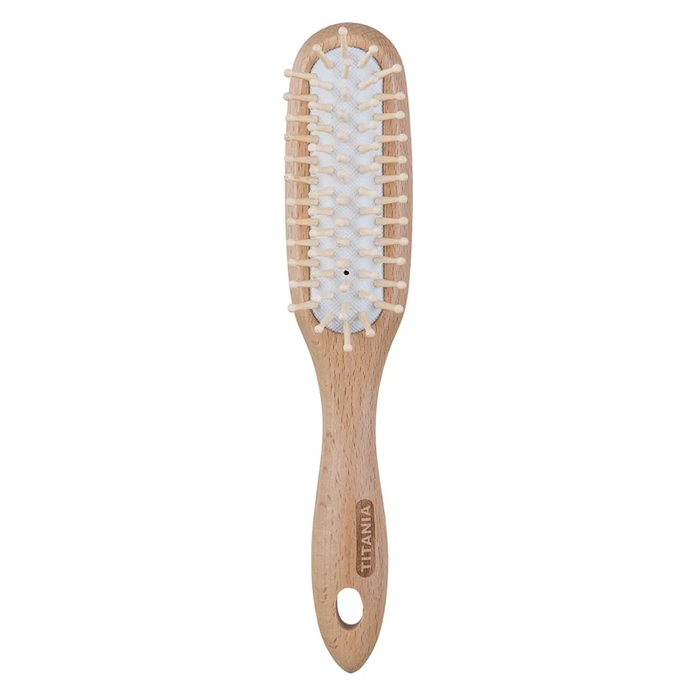 TITANIA Brosse Pneumatique Nature Hêtre 21,5CM – 2873