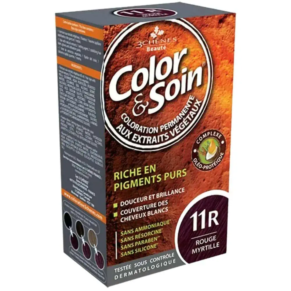 3 Chênes Color et Soin Coloration Cheveux Rouge Myrtille 11R
