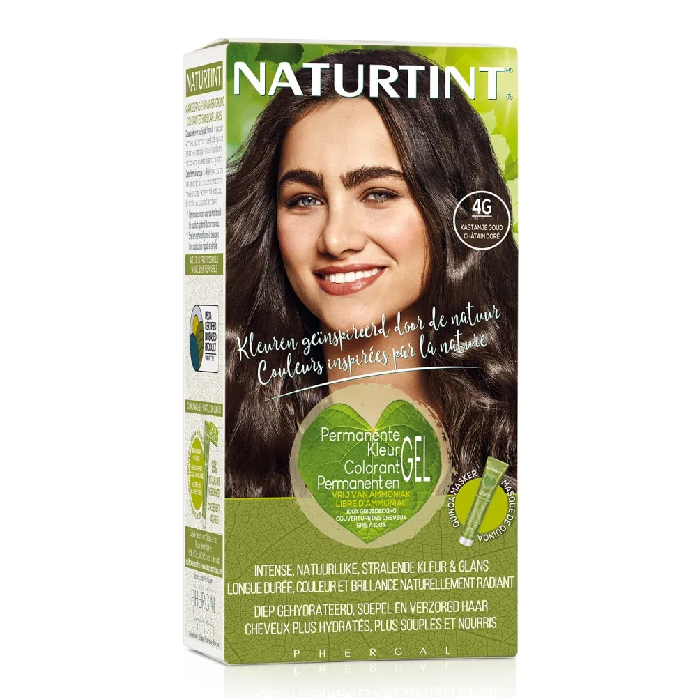 Naturtint Colorant Permanent en Gel 4G Châtain Doré 170 ml