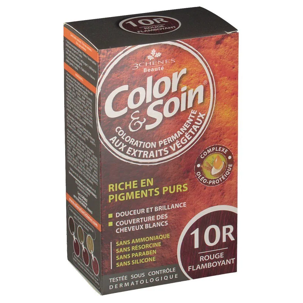 Les 3 Chênes Color et Soin Coloration Permanente Rouge Flamboyant 10R