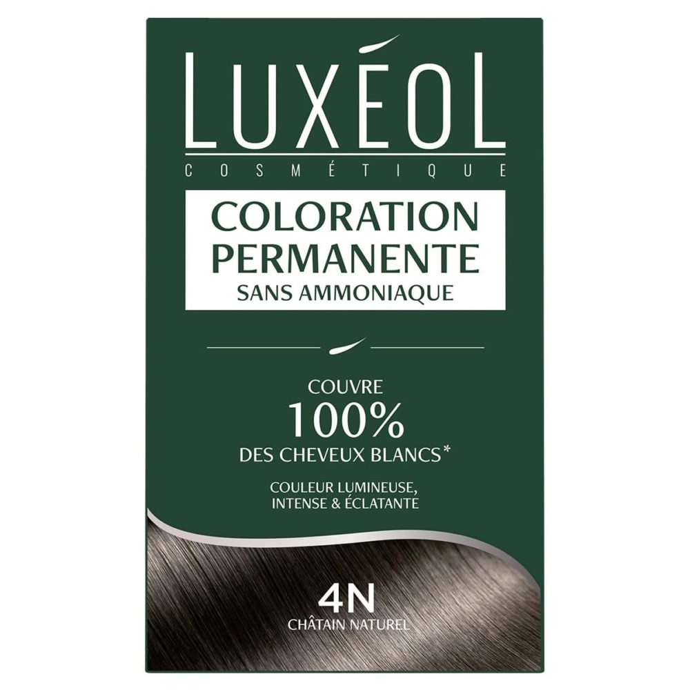 Luxeol Coloration Permanente 4N Châtain Naturel