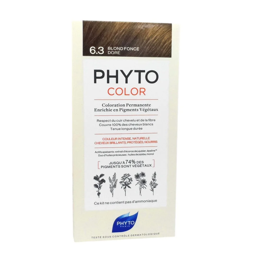 PHYTO PHYTOCOLOR 6.3 BLOND 6.3 BLOND FONCE DORE