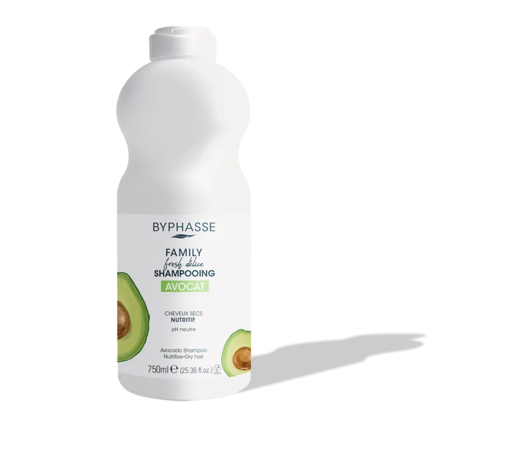 Byphasse Shampooing Avocat Cheveux Secs Family Fresh Délice 750ml