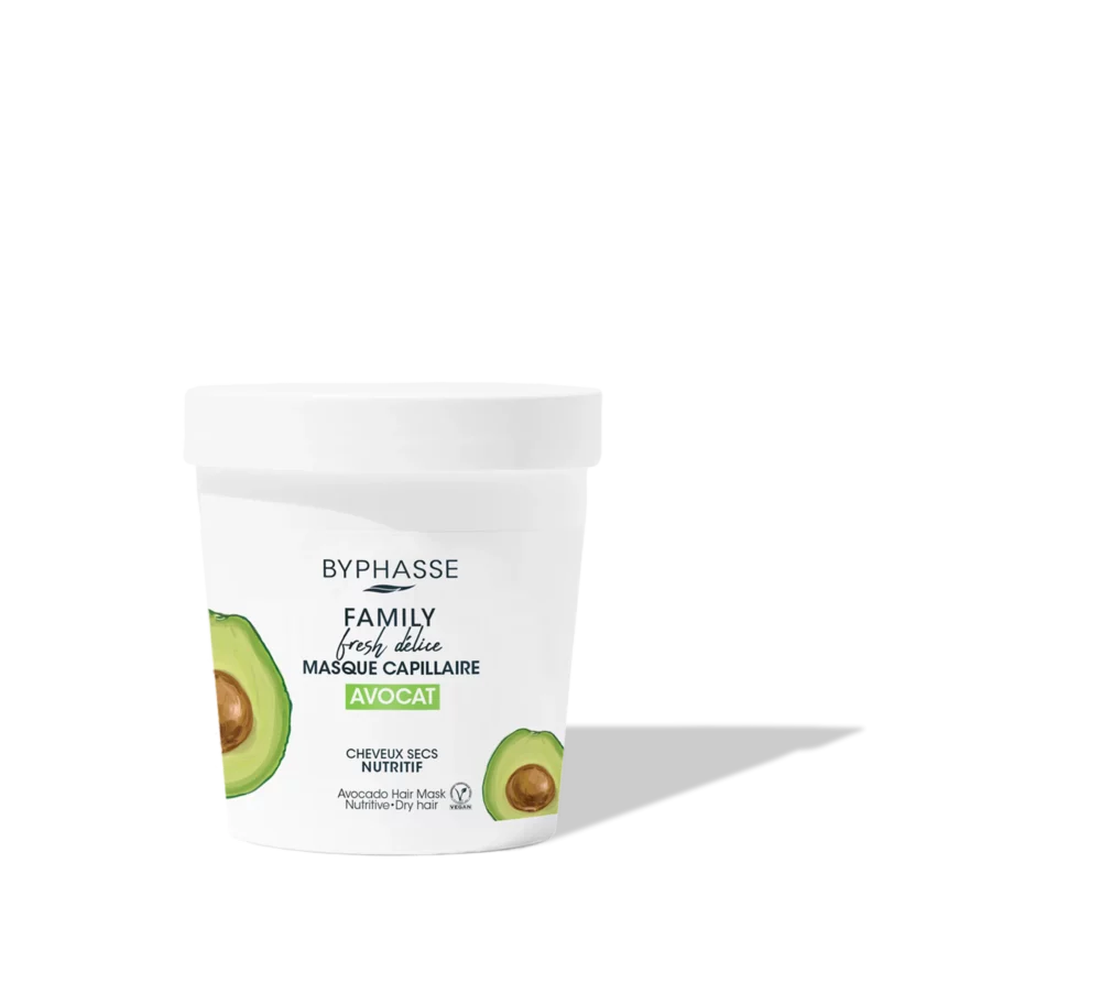 Byphasse Masque Capillaire Avocat Cheveux Secs Family Fresh Délice 250ml