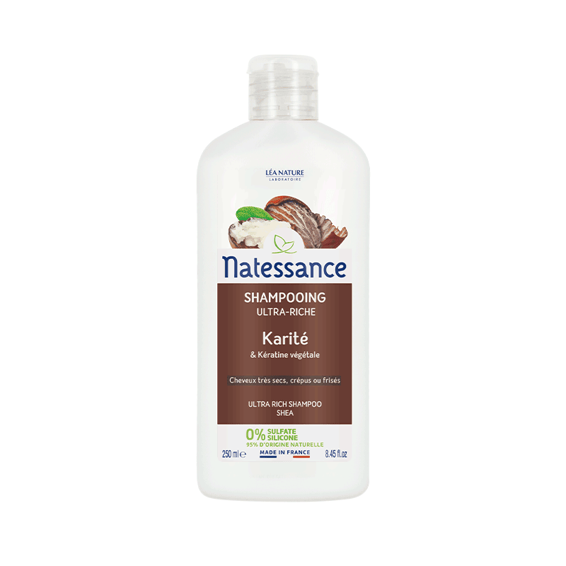 Natessance Shampooing Crème Ultra-Nourrissant Karité 250 ml