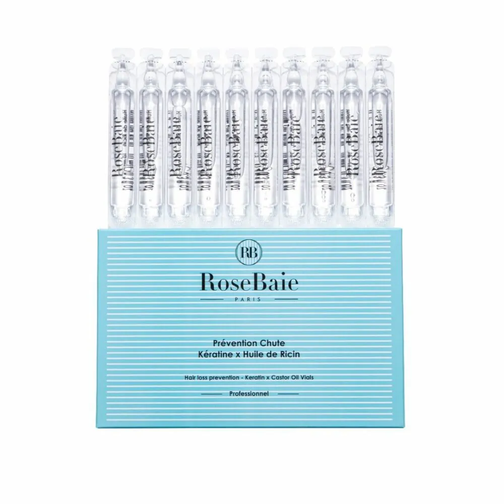 RoseBaie Ampoules Prévention Chute Ricin X Kératine