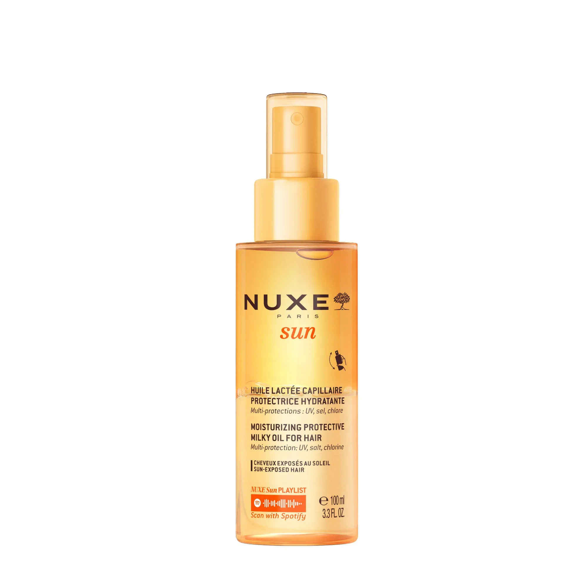 Nuxe Sun Huile Lactée Capillaire Protectrice 100ml
