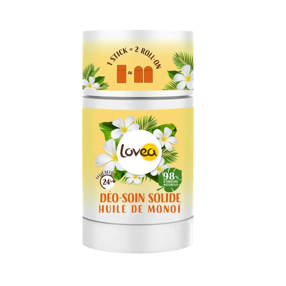 Lovea Déodorant Soin Solide Huile de Monoï 50g