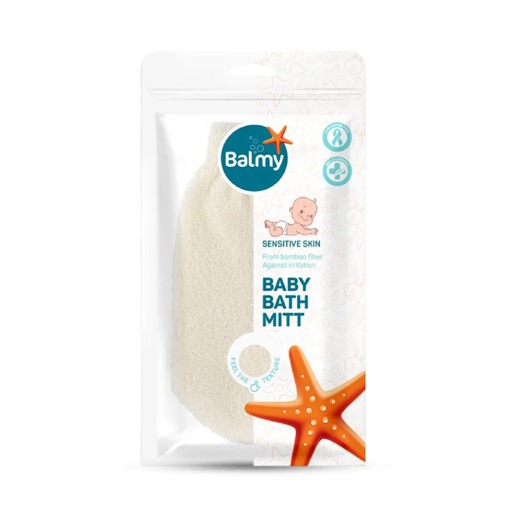 Balmy Gant de Bain Enfant en Bambou