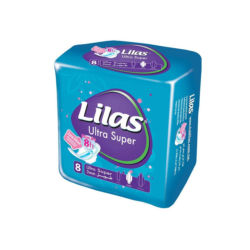 Lilas Ultra Super 3mm Serviettes Invisibles 8pcs