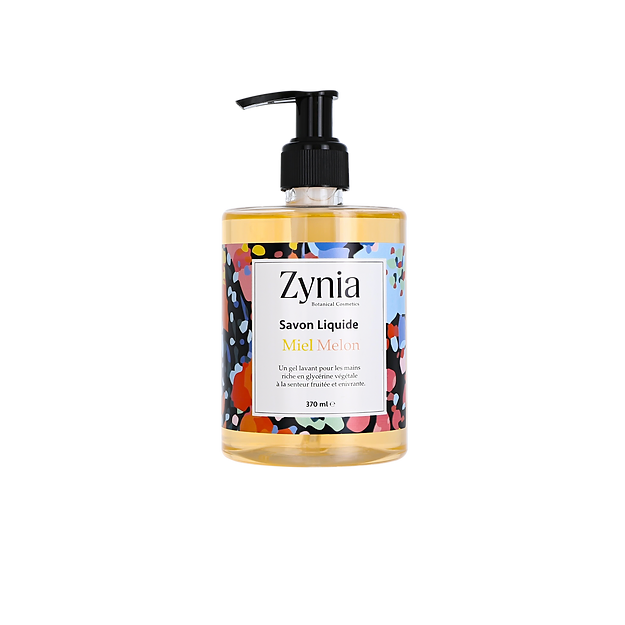 ZYNIA Savon Liquide Miel Melon 370ml