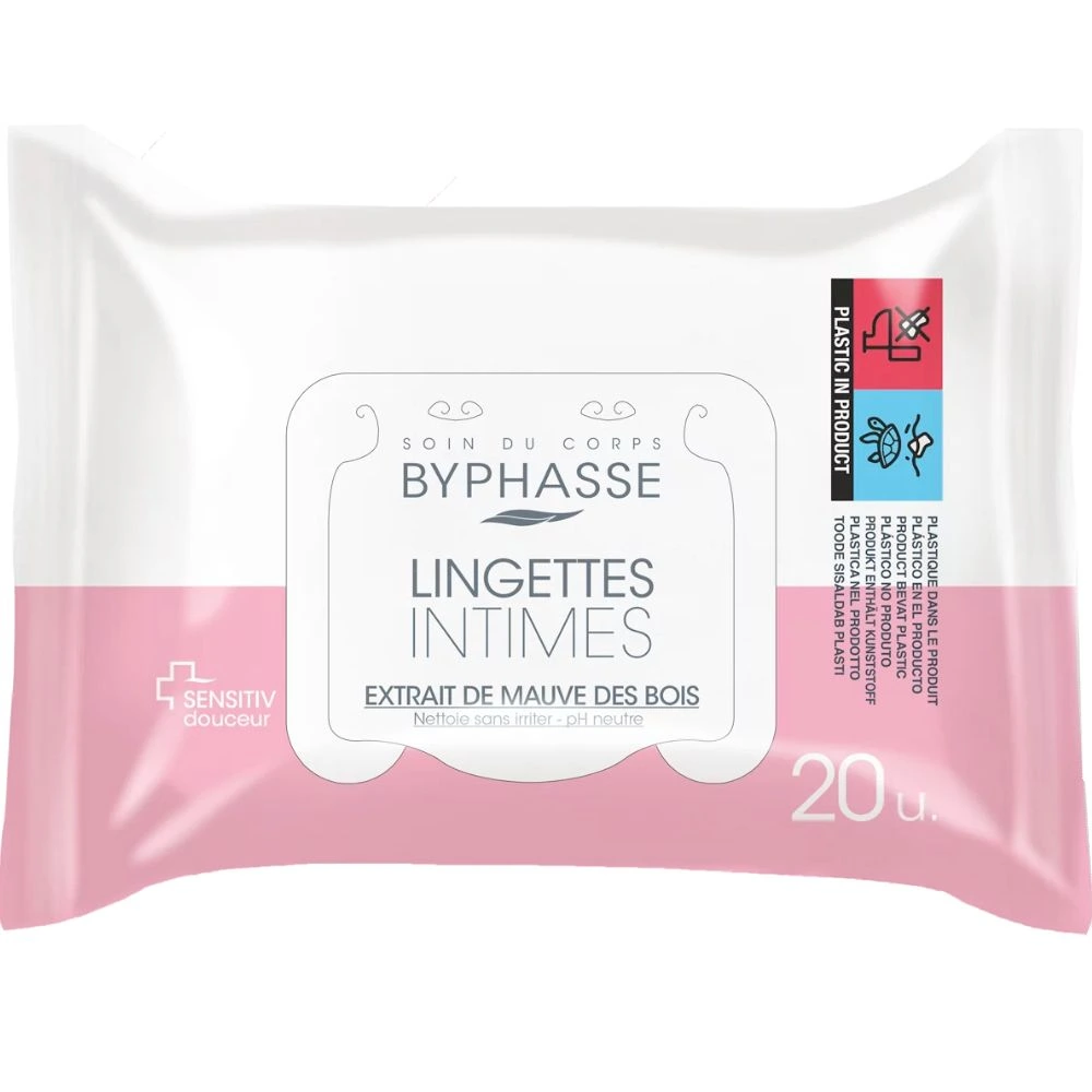 Byphasse Lingettes Intime Ph Neutre 20 Unites