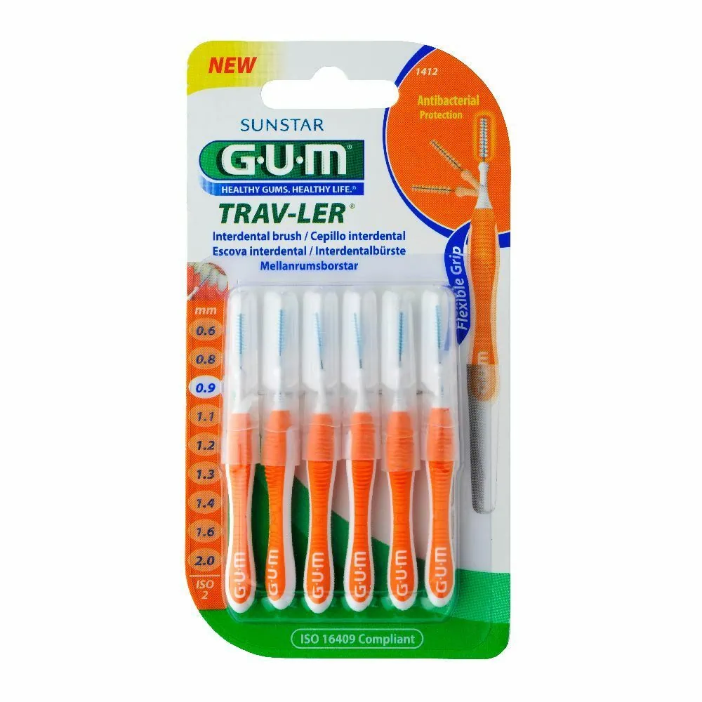 GUM Brossette Interdentaire Travler 0,9mm 1412