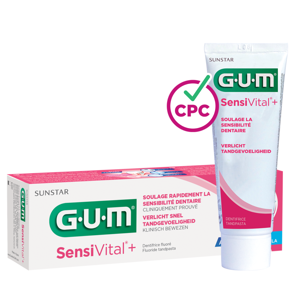 GUM Sensivital+ Dentifrice Fluoré 75ml