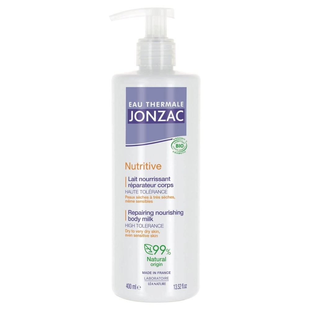 Jonzac Nutritive Lait Nourrissant Réparateur Corps Bio 400ml