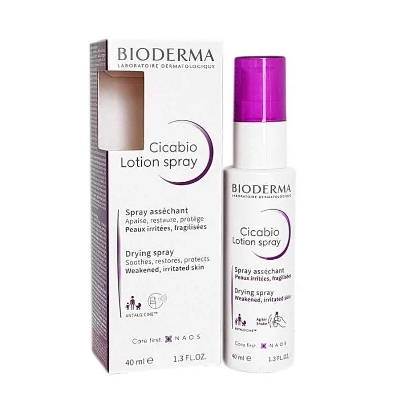 Bioderma Cicabio Lotion Spray Assechante Peaux Irritees 40Ml