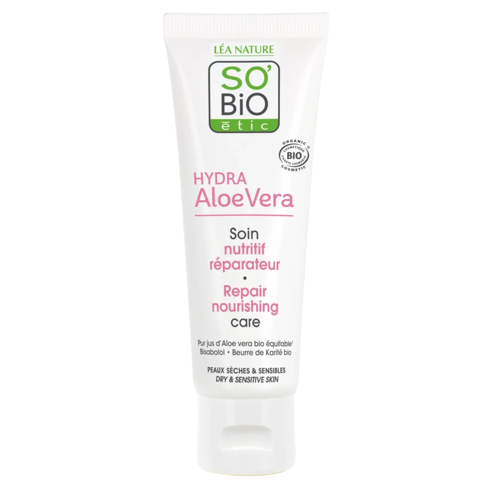 SO BIO Hydra Aloe Vera Soin Nutritif Réparateur 50ml