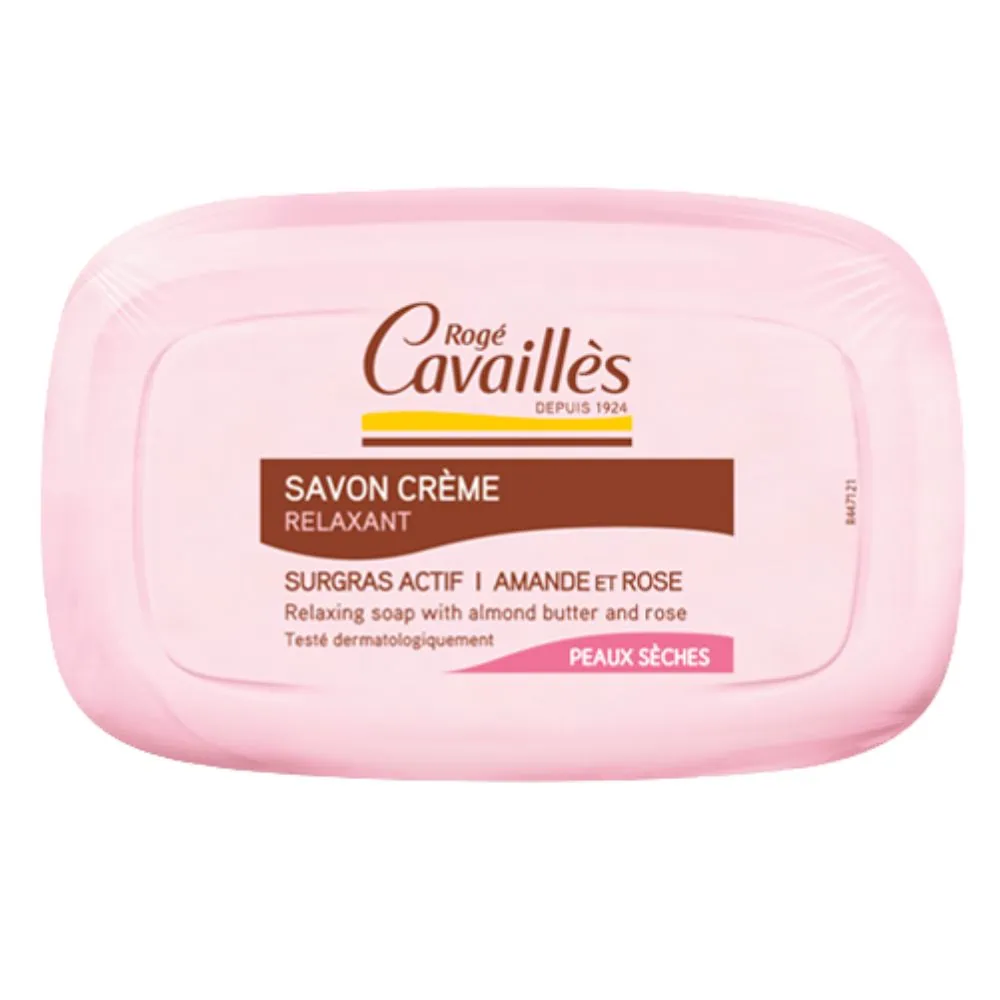 Roge Cavailles Savon Crème Amande et Rose 115g