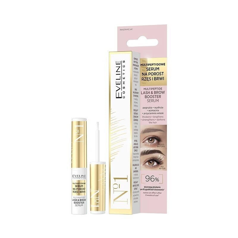 Eveline Serum aux Multipeptides pour Croissance des Cils et Sourcils 4ml