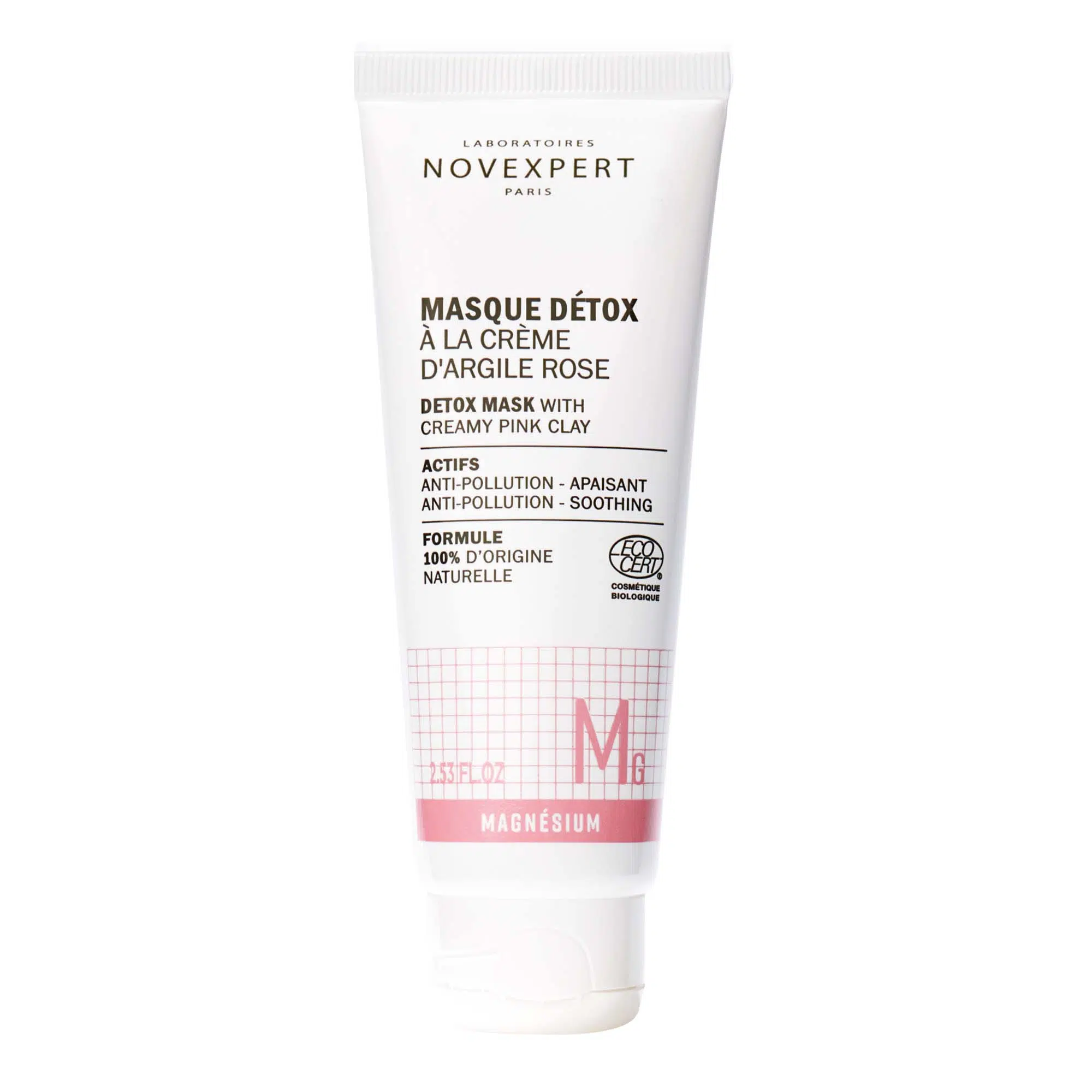 Novexpert Masque Détox à la Crème d’Argile Rose 75ml