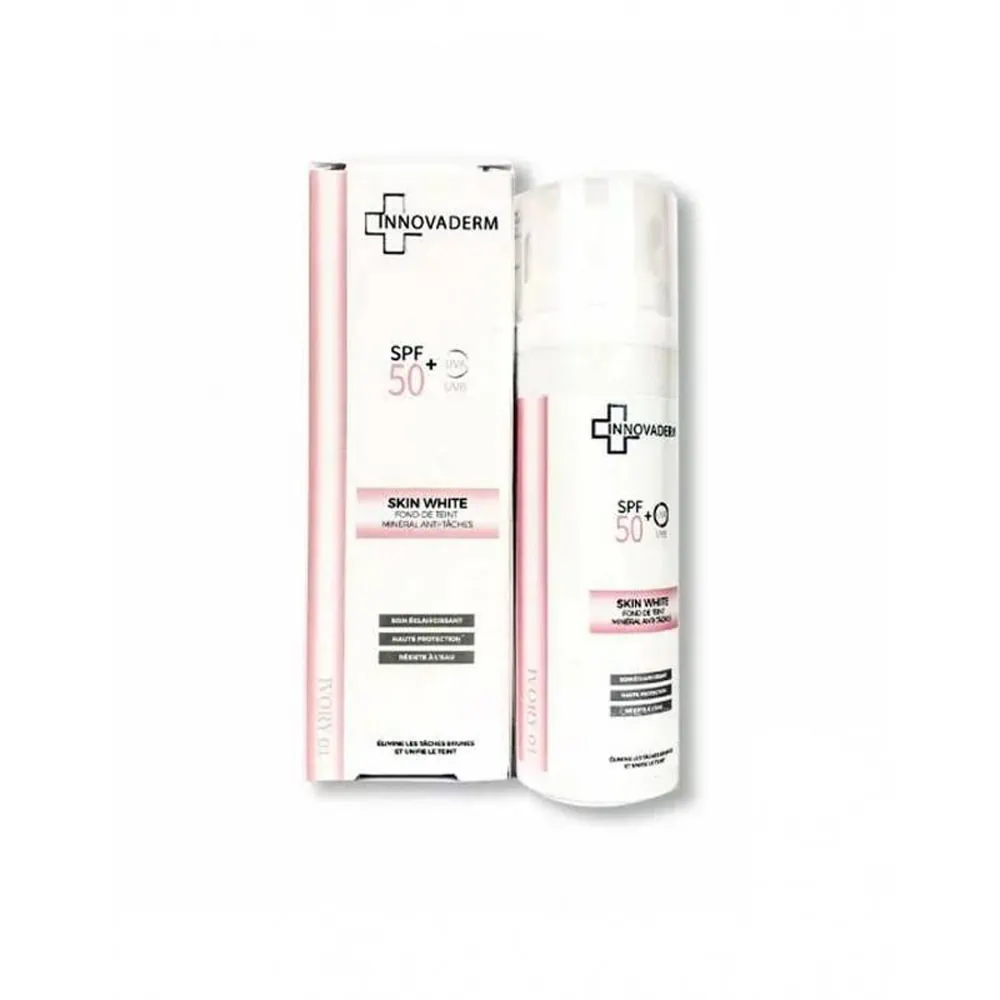 INNOVADERM SKIN WHITE Fond de Teint Mineral Anti Taches – Sand 02
