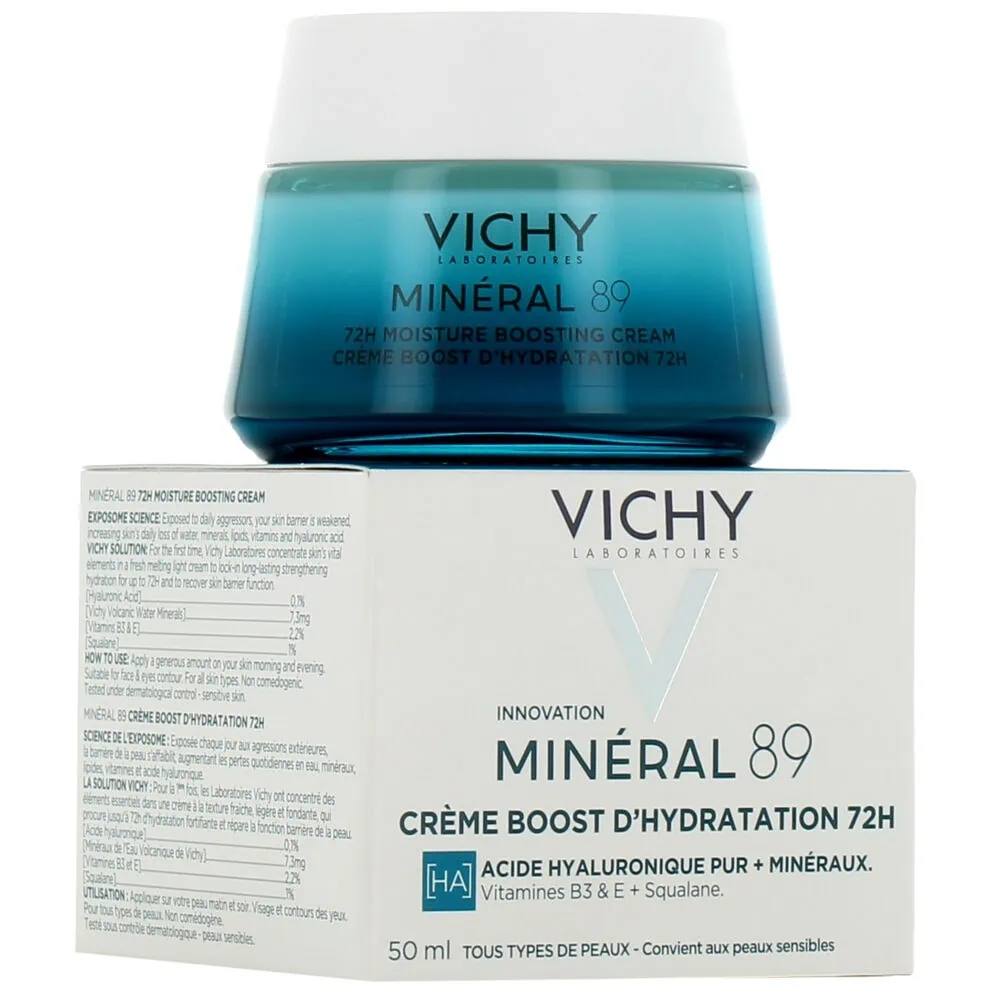 Vichy Minéral 89 Crème Boost D’Hydratation 72H 50ml